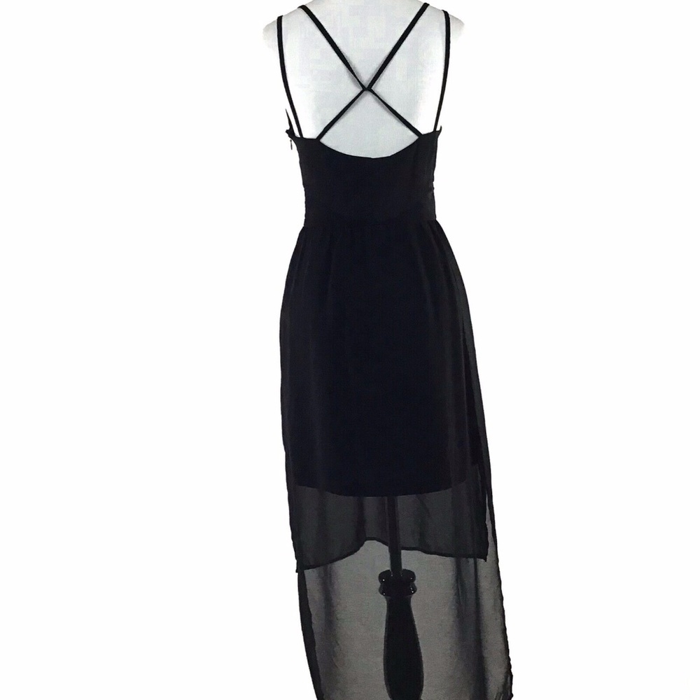 🦋Foreign Exchange CutOut Sheer Panel Dress Medium - Picture 5 of 8